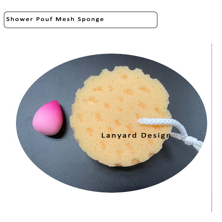 2022 Mauri Exfoliating Bath Sponge Esponja Body Dead Skin Remover Exfoliating Cleaning Shower Pouf Mesh Sponge With Hang Rope7 Jpg