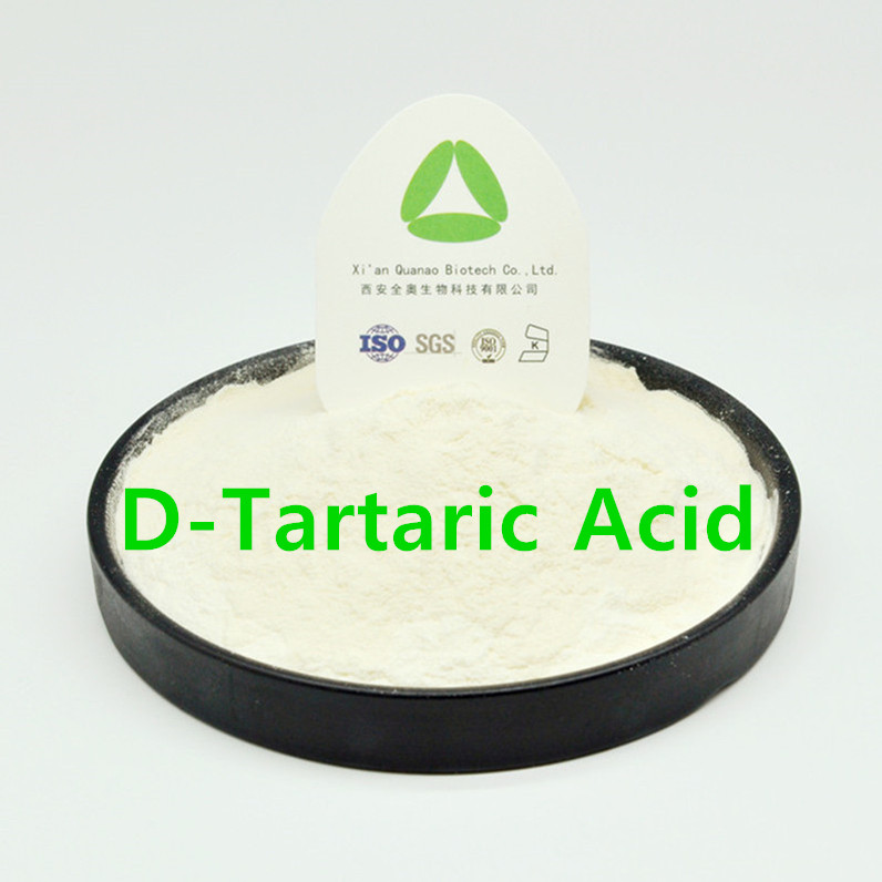 مسحوق حمض D-Tartaric CAS 147-71-7 وكيل حمض الغذاء