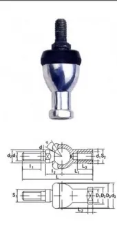 Motorcycles Ball Joint Rod End Bearing Sqz 22 Rs For Machine , M22*1.5
