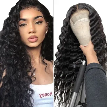 Mink Loose Deep Wave Brazilian Virgin Human Cuticle Aligned Hair 4x4 5x5 Lace Closure Wig Full Hd Lace Front Wig For Black Women
