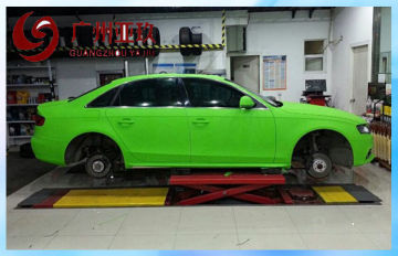 Derek Apple Green Glitter Vinyl Film With Air Release Channels For Car Wrap