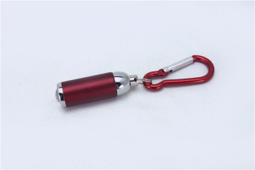 Hot sale promotion hooked keychain mini led flashlight