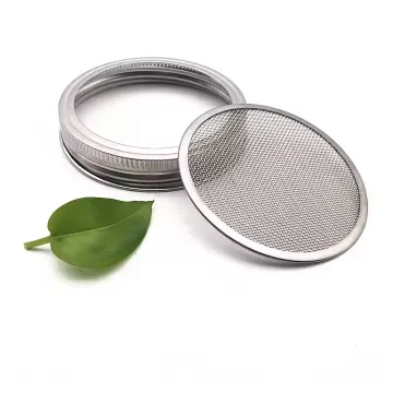 Kitchen Seed Sprouting Kit - 304 Stainless Steel Sprouting Lid for Wide Mouth Mason Jar (70mm/86mm)