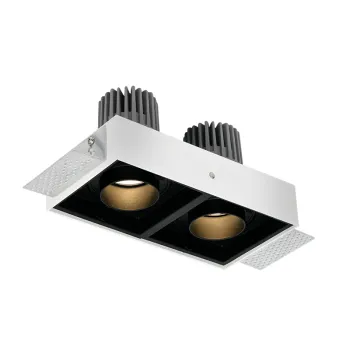 Commercial Spotlight: Double Heads 15W*2 COB Rotatable LED Grille Light