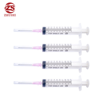 Disposable syringe luer slip hypodermic needle