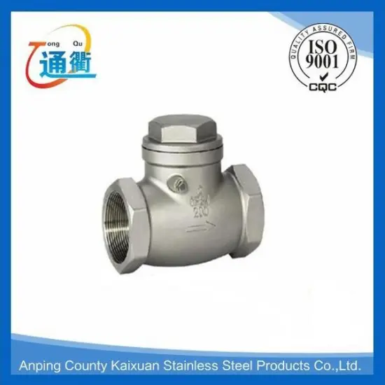 made in china casting cf8/cf8m thread check valve