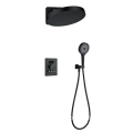 Wall-Mounted Shower System Kit: 3-Function Rainfall Shower Head with Handheld Sprayer and Combo Shower Faucet Set for the Bathro