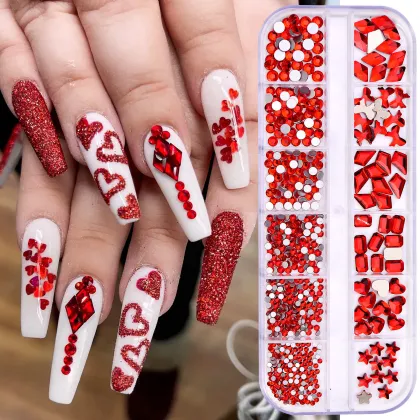 Wholesale Rhinestone Nail Art Crystal Mix Sizes for Nails