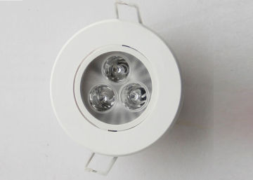 25° / 38° / 60° Beam Angel 75 Cri Ac90-240v 3w Dimmable Led Downlight For Shop Counters