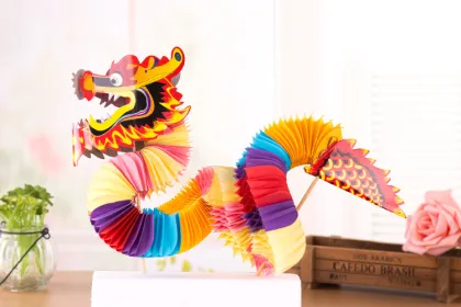Handcrafted Chinese Dragon Paper Crafts: A Festive Gift and Activity for Kids