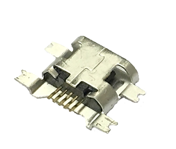 Micro USB 5P Receptáculo SMT Drop-in 1.27mm