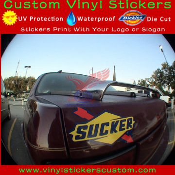 Custom printed sample car body side sticker design