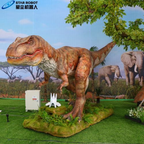 Taman Jurassic Panjang 4m Tyrannosaurus Rex Animatronik