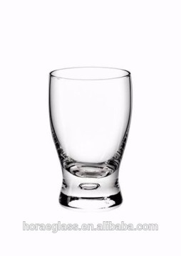 Wholesale thick bottle clear glass tumblers/turkish glass tea cup/beer mug without handle