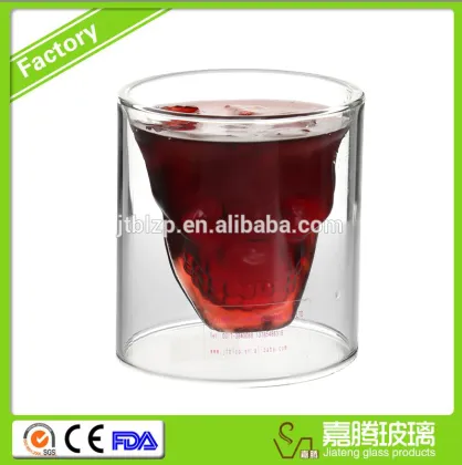 Personalized Hot Promotional Skull Shot Glass Wine Glass