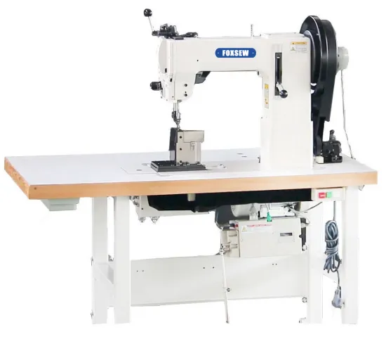 Post Bed Compound Feed Walking Foot Heavy Duty Lockstitch Machine