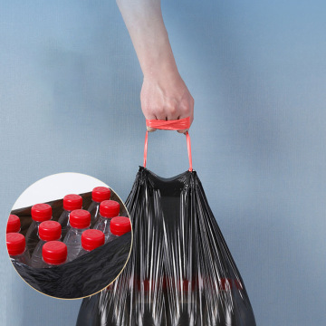Household Hand-Held Thickened One-Time Color Affordable Large Drawstring Vest Pull Plastic Bags