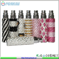 Färgglada 650/900/1100mAh 2014 nya ankomst Bling Crystal EGO Ecig uppladdningsbara Diamond smet