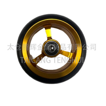 Rodas dianteiras de cadeira de rodas de liga de rodas de 4 polegadas