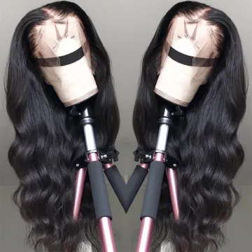 Top Selling Raw Indian 13*4 Lace Front Wig Human Hair Body Wave Single Donor Indian Virgin Hair Lace Frontal Double Drawn Wig