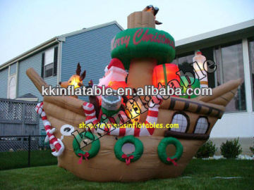 Cute Inflatable Christmas Santa Claus Decoration