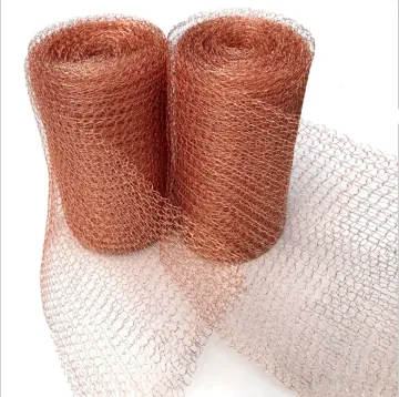 Pure Copper Mesh Roll - Knit Copper Mesh for Building Gap Blocker