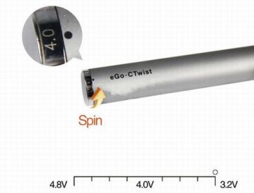 Adjustable Voltage EGO-C Twist Battery Electronic Cigarette