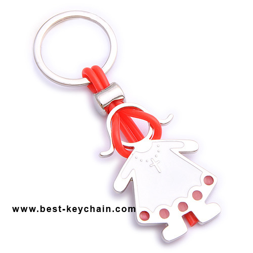 Promotional Metal Custom Key Ring Girly Keychains (BK10796)