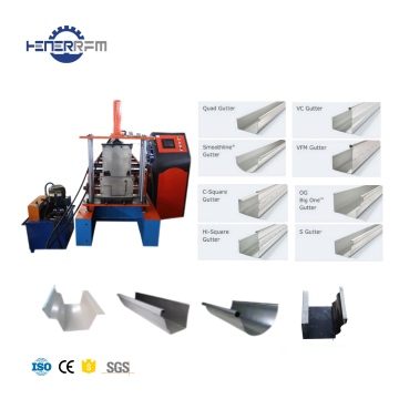 OEM ODM Steel Roof Gutter Making Machine