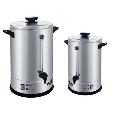 China Manufacturer Double Wall 10L Hot Water Boiler with Stainless Steel Lid Electrical Water Boiler Dispenser Catering Urn