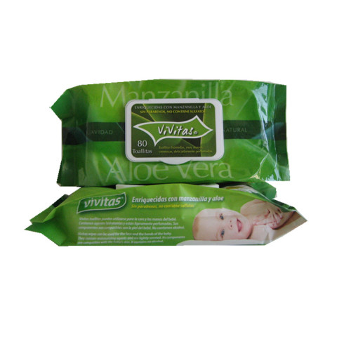 Lingettes humides pour bébés biologiques OEM