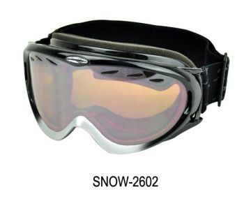 New Black Frame Sprayed Snow Ski Goggles Anti-fog Snow Ski Goggles For Adult