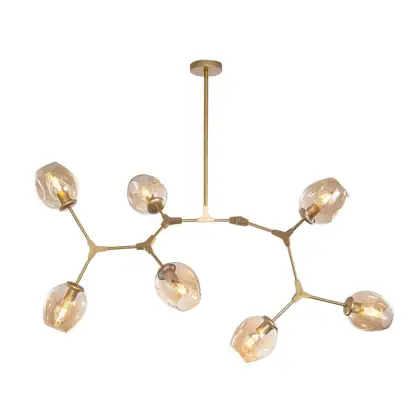 Nordic Blow Glass Pendant Lamp Modern Restaurant Chandelier