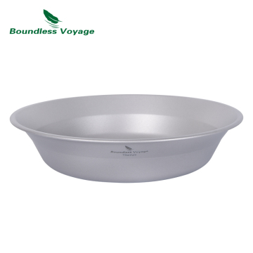 Boundless Voyage Titanium Bowls & Plates - Lightweight Camping Dinnerware