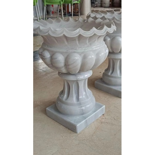 Luxury Marble Flowerpot – Classical Entryway Vase