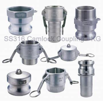 Stainless steel camlock coupling