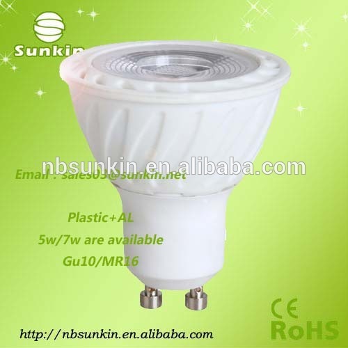 Good price Good quality Led spotlight COB plastic and aluminium body 5w 7w are available led spotlight