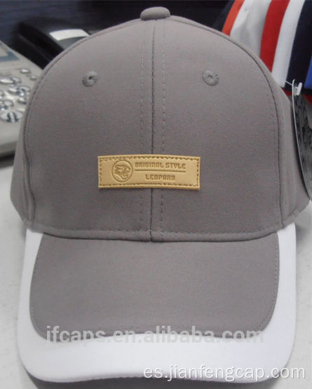 Gorras de fútbol de béisbol con apliques de PU