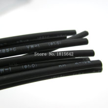 5 Meters/LOT Black 1mm Heat Shrink Heatshrink Heat Shrinkable Tubing Tube Sleeving Wrap Wire Black Color