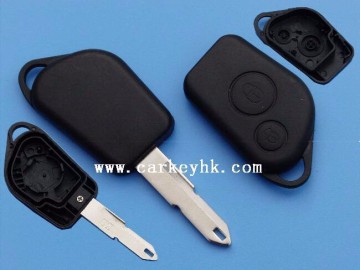 HOT Sale Peugeot 206 2 buttons remote key shell NO LOGO for remote key