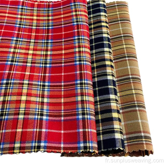 Pantalon stretch pour femme en tartan teint en tartan écossais