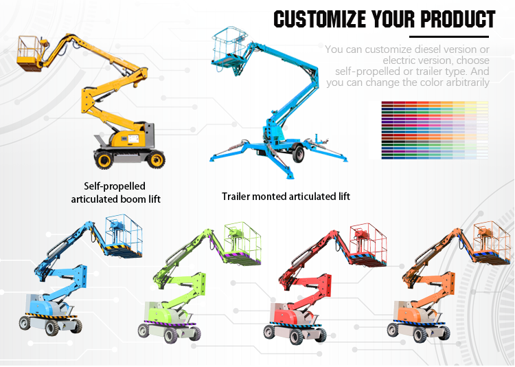 Customizable Self Propelled Boom Lift