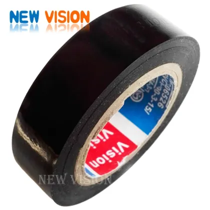Factory sale strong adhesion same quality as tesa black PVC insulation tape