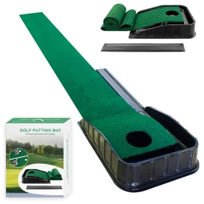 Green Golf Putting Mat Essential for Golf Training