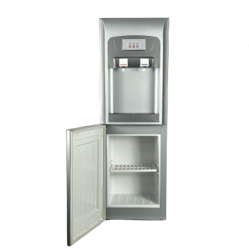 Freestanding Water Dispenser with Electric Compressor Cooling System for Hot and Cold Water, featuring Plastic Housing
