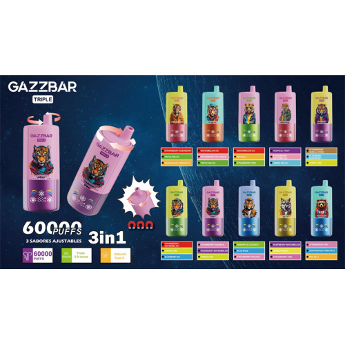 Gazzbar Triple 60000 Puffs Disposable Vape EU Wholesale