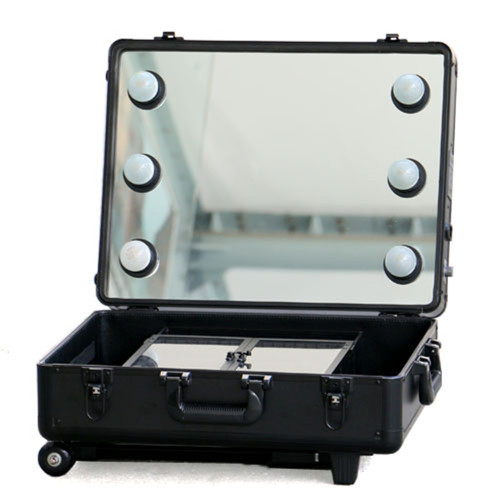 Ladies Leather Vanity Bag Makeup Box