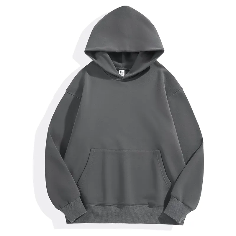 High Quality Cotton Plain Heavyweight graphic grey hoodie