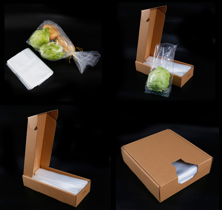 Heat sealable custom printed multilayer cooked food packaging light plastic bag