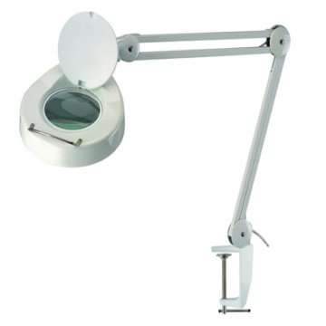 LED Task Lamp with Table Clamp and Swing Arm for Sewing and Office Use